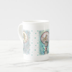Drei Celestial Mermaids Tall Teacup Porzellantasse