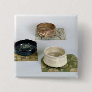 Drei chawans benutzt für Teezeremonien, c.1800 Button