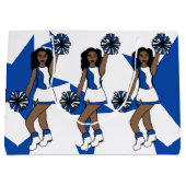 Drei Chefs Custom Gift Bag Blue #1 Große Geschenktüte (Vorderseite)