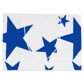 Drei Chefs Custom Gift Bag Blue #1 Große Geschenktüte (Rückseite)