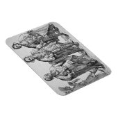 Drei Cherokee Chiefs, 1762 (Gravur) Magnet (Rechte Seite)