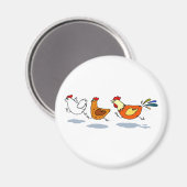 Drei Chicks Magnet (Vorderseite/Rückseite)