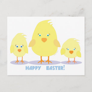 Drei Chicks Postkarte