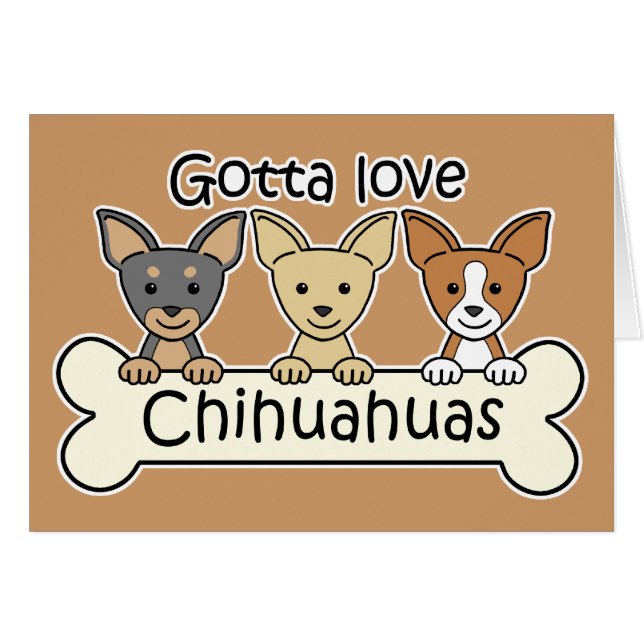 Drei Chihuahua (Vorderseite (Horizontal))