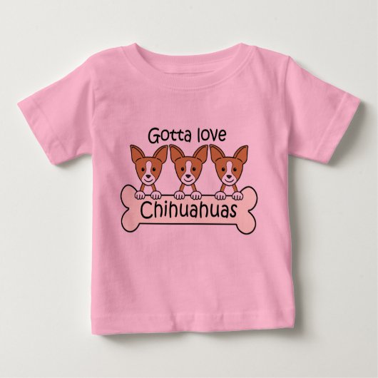 Drei Chihuahua Baby T-shirt (Vorderseite)