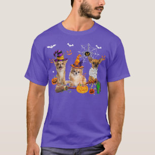 Drei Chihuahua-Hunde Hexenhamme Beängstigend P T-Shirt