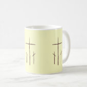 Drei Christliche Kreuze Kaffeetasse (VorderseiteRechts)