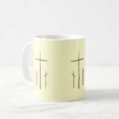 Drei Christliche Kreuze Kaffeetasse (Vorderseite Links)