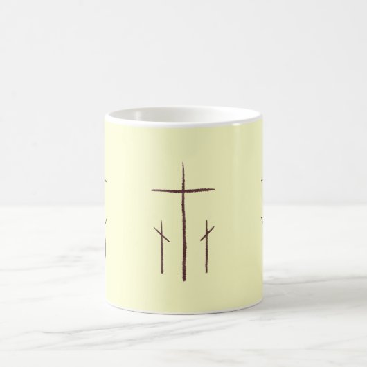 Drei Christliche Kreuze Kaffeetasse (Mittel)