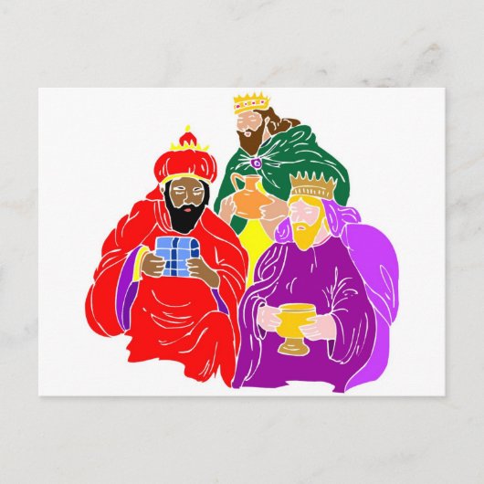 Drei Christliche Kunstwerke Postkarte (Vorderseite)