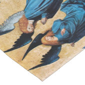 DREI CHRISTMAS ANGELEGENHEITEN IN BLAU KURZER TISCHLÄUFER (Ecke)