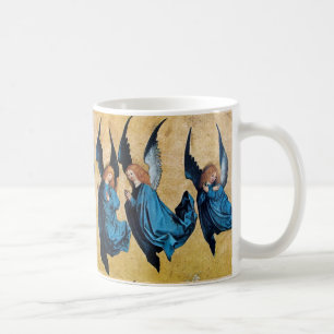 DREI CHRISTMAS ANGELN IN BLAU / Saphir Gemstone Kaffeetasse