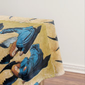 DREI CHRISTMAS ANGELN IN BLAU TISCHDECKE (Beispiel)