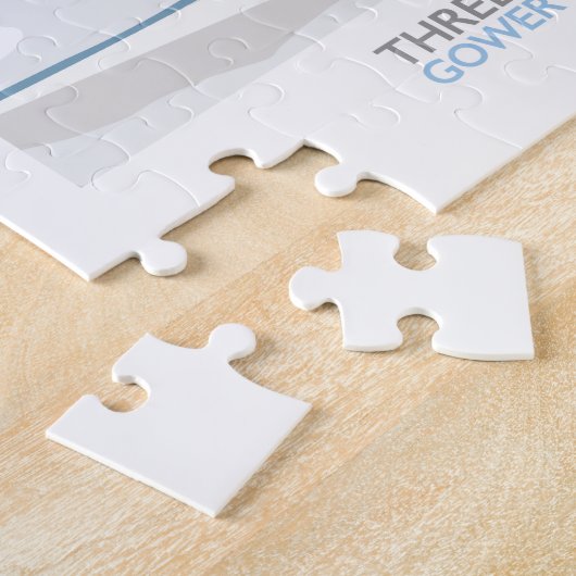 Drei Cliffs Bay Winter Scene - Jigsaw Puzzle (Seite)