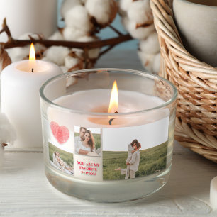 Drei Collage Couple Foto   Valentines Gift Rechteckiger Aufkleber