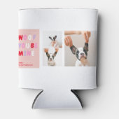 Drei Collage Foto | Dog Valentines Gift Dosenkühler (Vorderseite)