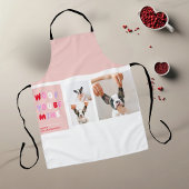 Drei Collage Foto | Dog Valentines Gift Schürze