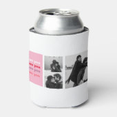 Drei Collage Foto | Farbenfrohe Liebe Ihr Valentin Dosenkühler (Kanne Vorderseite)