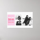 Drei Collage Foto | Farbenfrohe Liebe Ihr Valentin Leinwanddruck (Vorderseite)