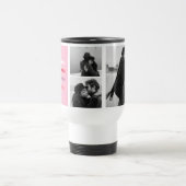 Drei Collage Foto | Farbenfrohe Liebe Ihr Valentin Reisebecher (Mittel)