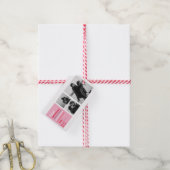 Drei Collage Foto | Farbenfrohe Valentingeschenke Geschenkanhänger (Mit Garn)