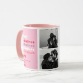 Drei Collage Foto | Farbenfrohe Valentingeschenke Tasse (Vorderseite Links)