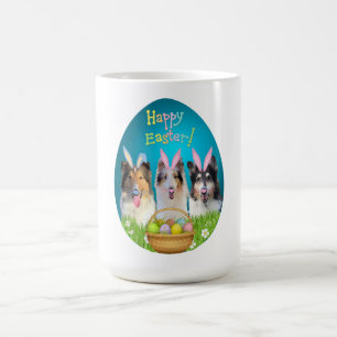 Drei Collie-Oster-Kaffeetasse Kaffeetasse
