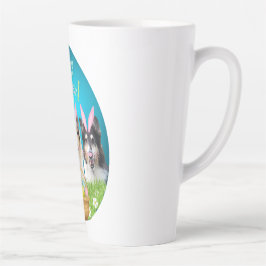 Drei Collie-Osterhasen  Milchtasse