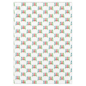 Drei Colorfu Weihnachtsgnomen auf White Tablecloth Tischdecke (Vorderseite)