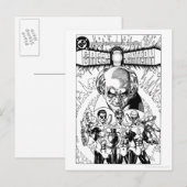 Drei Comic-Abdeckung mit grünen Lanterns, Schwarz  Postkarte (Vorne/Hinten)