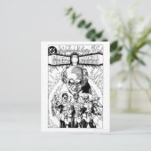 Drei Comic-Abdeckung mit grünen Lanterns, Schwarz  Postkarte (Stehend Vorderseite)