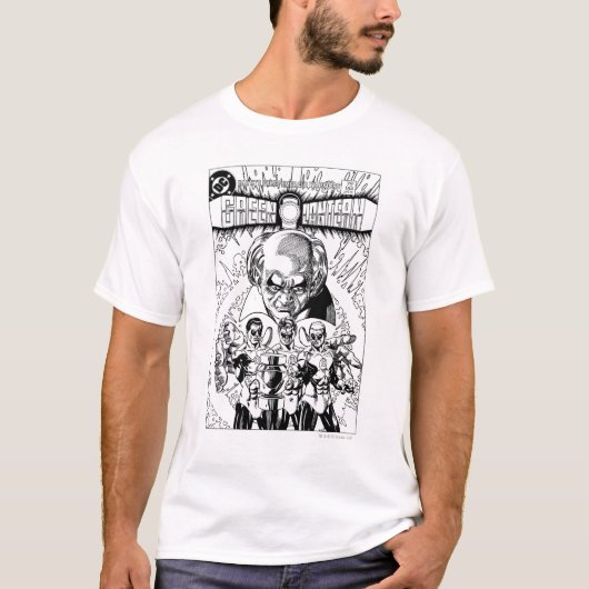 Drei Comic-Abdeckung mit grünen Lanterns, Schwarz  T-Shirt (Vorderseite)