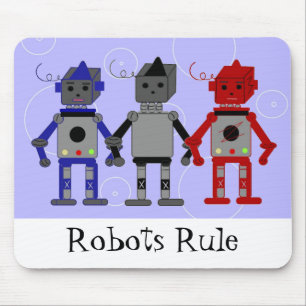 Drei Coole Roboter Mousepad