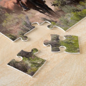 Drei Cowboys und Cowgirls, die Vieh fahren Puzzle (Seite)