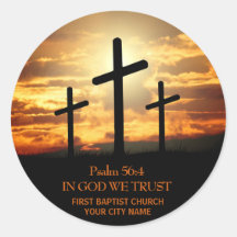 Drei Crosses Bible Verse Sticker