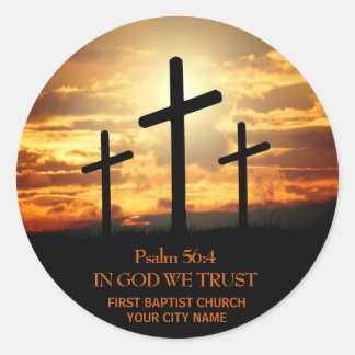 Drei Crosses Bible Verse Sticker