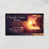 Drei Crosses Empty Tomb Kirche Pastor Visitenkarte (Vorderseite)