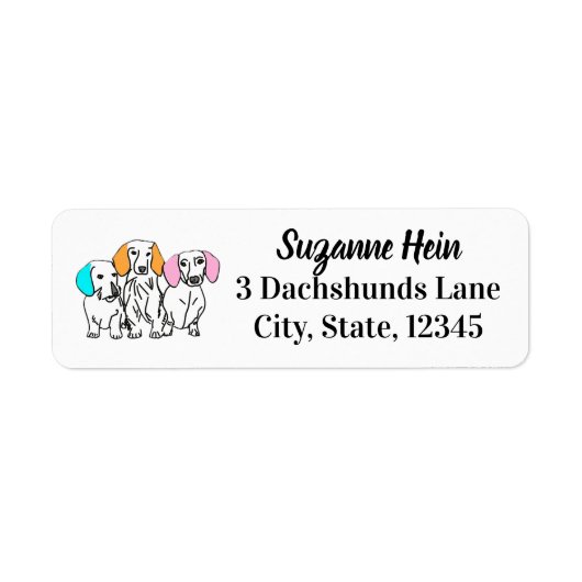 Drei Dackeln Pastellohren Doodle (Vorne)