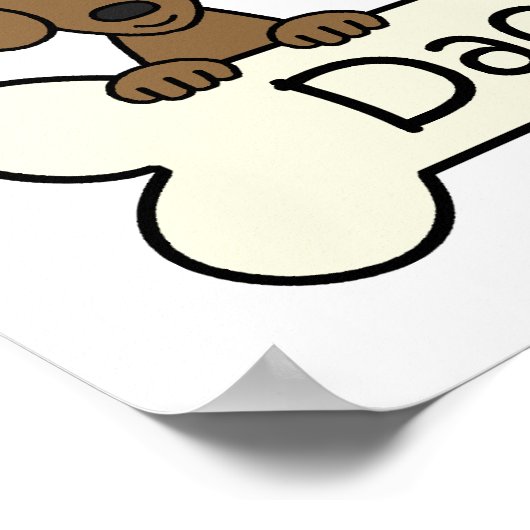 Drei Dackeln Poster (Ecke)