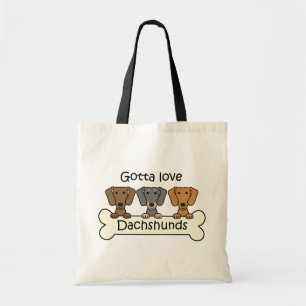 Drei Dackeln Tragetasche