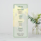 Drei Daffodien Stehend Guard Wedding Menü Menükarte (Stehend Vorderseite)