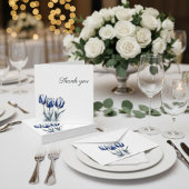 Drei Delft Blue Tulips Dankeskarte