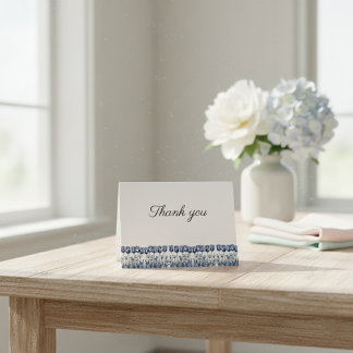 Drei Delft Blue Tulips Dankeskarte