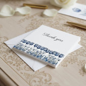 Drei Delft Blue Tulips Dankeskarte