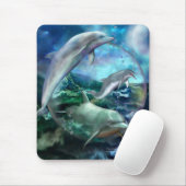 Drei Delphin-Kunst Mousepad (Mit Mouse)