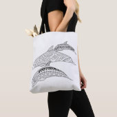 Drei Delphine Erwachsene Tasche (Von Nahem)