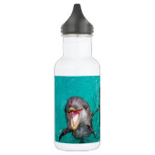 Drei Delphine im Ozean Edelstahlflasche (Links)