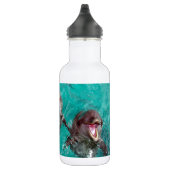 Drei Delphine im Ozean Edelstahlflasche (Rechts)