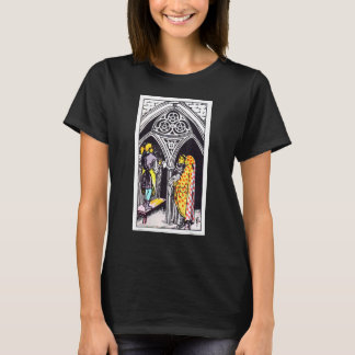 Drei der Münzen oder Pentacles Vintage Tarot Ride T-Shirt