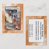 Drei der Münzen-Tarot-Geschäfts-Karte Visitenkarte (Vorne/Hinten)